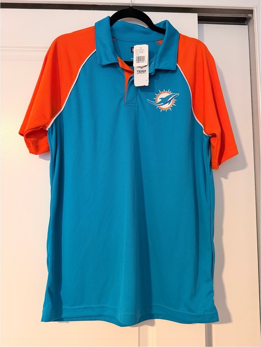 Team Apparel Teal & Orange NFL Polo with Logo